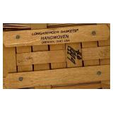 Longaberger Dash Away Sleigh Christmas Basket Set