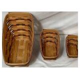 Longaberger Dash Away Sleigh Christmas Basket Set