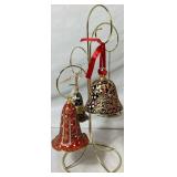Vintage Cloisonne Enamel Bell Ornaments and Display