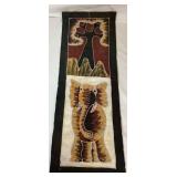 Two Piece African Wall Art Hangings