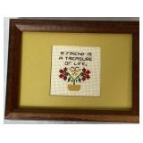 4 Needlepoint/Counted CrossStitch Pieces of Art