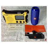 Kaito KA500 Voyager Emergency AM/FM/SW NOAA Weather Alert Radio and T & G Portable Bluetooth Speaker TG117