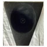 Vintage Bobby Metropolitan British Police Hat with Additional Hat Badge and Tricorn Wool Hat - Size Medium