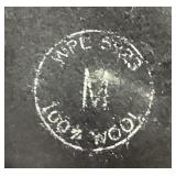 Vintage Bobby Metropolitan British Police Hat with Additional Hat Badge and Tricorn Wool Hat - Size Medium