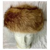 2 Vintage Fur Hats- Russian Style Fur Cap and Pillbox Fur Hat