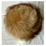 2 Vintage Fur Hats- Russian Style Fur Cap and Pillbox Fur Hat