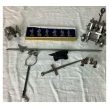 Historical Weapons Collection - Denix Miniature Medievl Catapult, Winter Productions "Knights I Armour Through the Ages", Penncraft Cannon and more