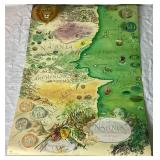 Narnia Bundle - 1972 Pauline Baynes Map of Narnia Poster and The Signature Edition of The Chronicles of Narnia