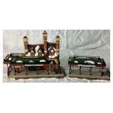 Dept 56 Dickens Village Old Queensbridge Station (set of 2) and Village Landscape Starter Set