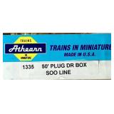 Vintage Athearn HO Scale Model Trains and Kits - (2) Soo Line Caboose, Soo Line Gondola, Soo Line Boxcar, Soo Line SD40-2 Engine and Soo 50