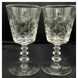 Vintage Rock Sharpe Glassware-  12 Water Goblets, 2 Wine Goblets, and 4 Cordial Glasses