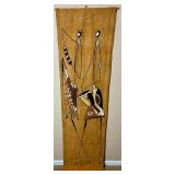 Set of 2 African Wall Hanging Art Pieces