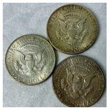 Collection of American Coins-Contains 6 Kennedy Half Dollars and 1 Eisenhauer Half Dollar