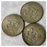 Collection of American Coins-Contains 6 Kennedy Half Dollars and 1 Eisenhauer Half Dollar