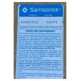 Set of 4 Samsonite Folding Chairs and 34" Square Folding Table