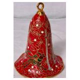 Vintage Cloisonne Enamel Bell Ornaments and Display