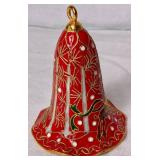 Vintage Cloisonne Enamel Bell Ornaments and Display