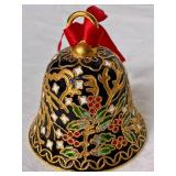 Vintage Cloisonne Enamel Bell Ornaments and Display