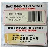 Collection of HO Scale Model Railroad Cars in Boxes - 12 cars