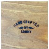 Antler and Log Lamp Handcrafted by Sonny