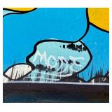 Unframed Tanzanian Tingatinga Painting - Artist Mode (?) - 11" x 14"