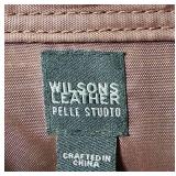 Genuine Leather Bundle -Portland Leather Zippered Tote Bag and Wilson