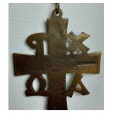 Set of 2 Long White Albs with Braided Belt & Crucifix - Gaspard & Co. One Medium and One XL