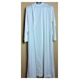 Set of 2 Long White Albs with Braided Belt & Crucifix - Gaspard & Co. One Medium and One XL