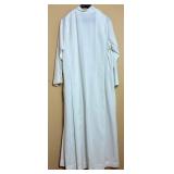 Set of 2 Long White Albs with Braided Belt & Crucifix - Gaspard & Co. One Medium and One XL