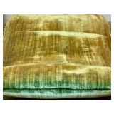 Norwegian Antique Adjustable Chair Table -Good original condition with significant green velvet fabric fading