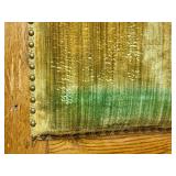 Norwegian Antique Adjustable Chair Table -Good original condition with significant green velvet fabric fading