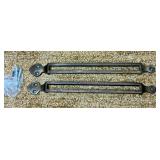 Norwegian Antique Adjustable Chair Table -Good original condition with significant green velvet fabric fading