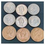 Large Collection of International Coins and Currency