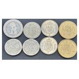 Large Collection of International Coins and Currency