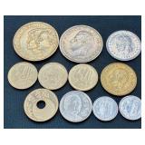 Large Collection of International Coins and Currency