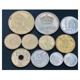 Large Collection of International Coins and Currency