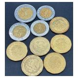 Large Collection of International Coins and Currency