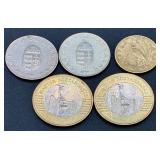 Large Collection of International Coins and Currency