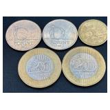 Large Collection of International Coins and Currency