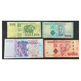 Large Collection of International Coins and Currency