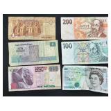 Large Collection of International Coins and Currency