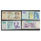 Large Collection of International Coins and Currency