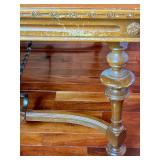 Antique Expandable Dining Table with 6 Dining Chairs