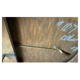 Antique Expandable Dining Table with 6 Dining Chairs