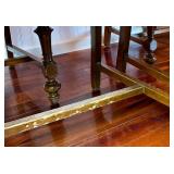 Antique Expandable Dining Table with 6 Dining Chairs