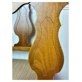 Antique Expandable Dining Table with 6 Dining Chairs