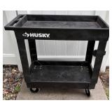 Husky 2 Tier Plastic Wheeled Service Cart