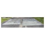 Set of 2 Garage  Floor Containment Mats - Securly Covers Flooring in a 2 Car Garage