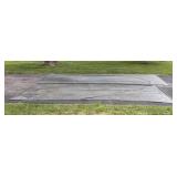 Set of 2 Garage  Floor Containment Mats - Securly Covers Flooring in a 2 Car Garage