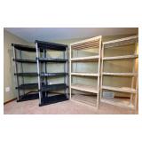 Set of 4 Plastic Shelving Units